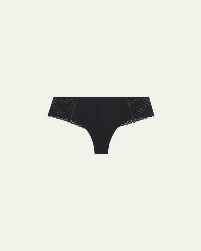 Subtile Low-Cut Microfiber & Lace Boyshorts